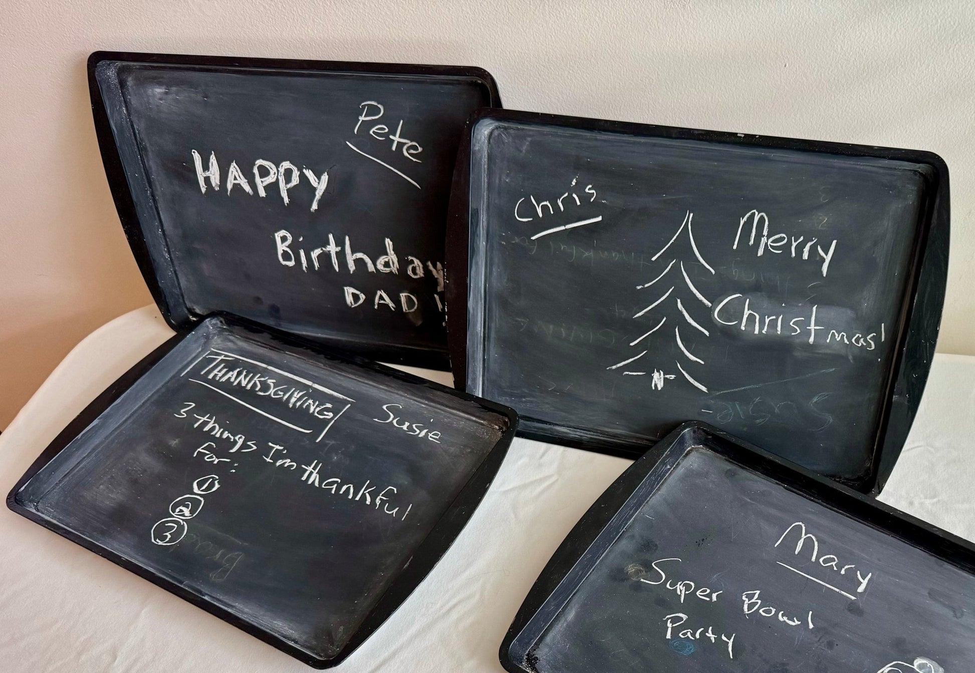 Chalkboard trays (set of 8) - Redeemed Creations